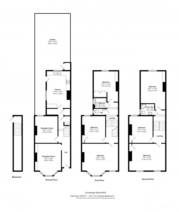 Floorplan for Courthope Road, South End Green NW3
