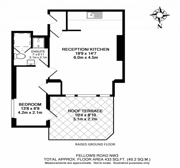 Floorplan for Fellows Road, Belsize Park NW3