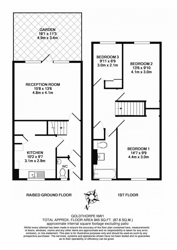 Floorplan for Camden Street, Camden NW1