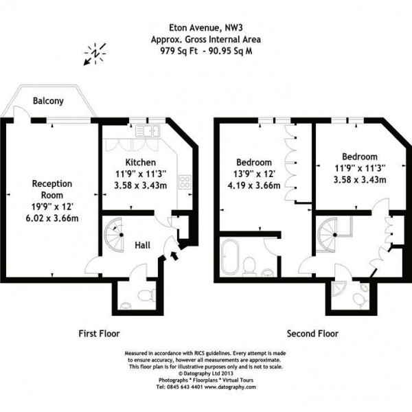 Floorplan for Eton Avenue, Belsize Park NW3