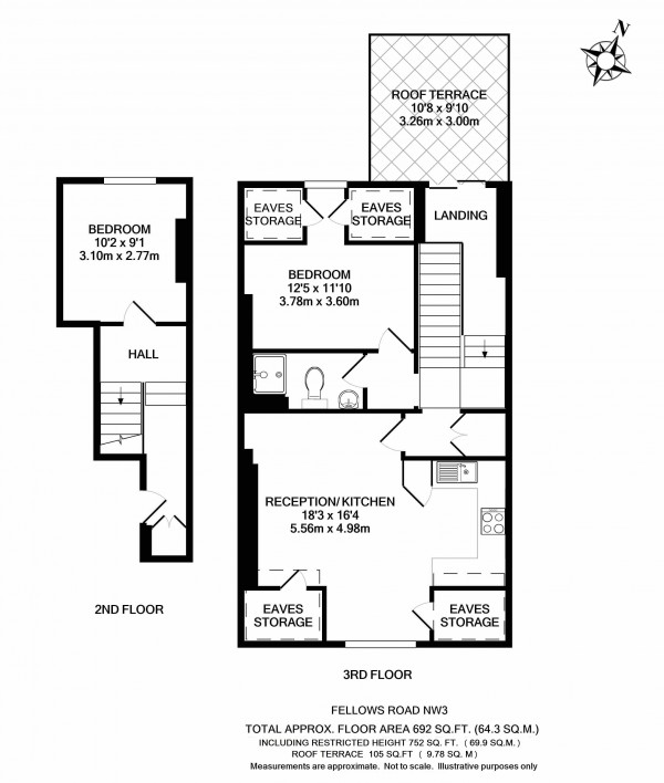 Floorplan for Fellows Road, Belsize Park NW3