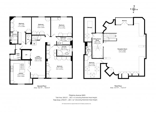 Floorplan for Fitzjohns Avenue, Belsize Park NW3