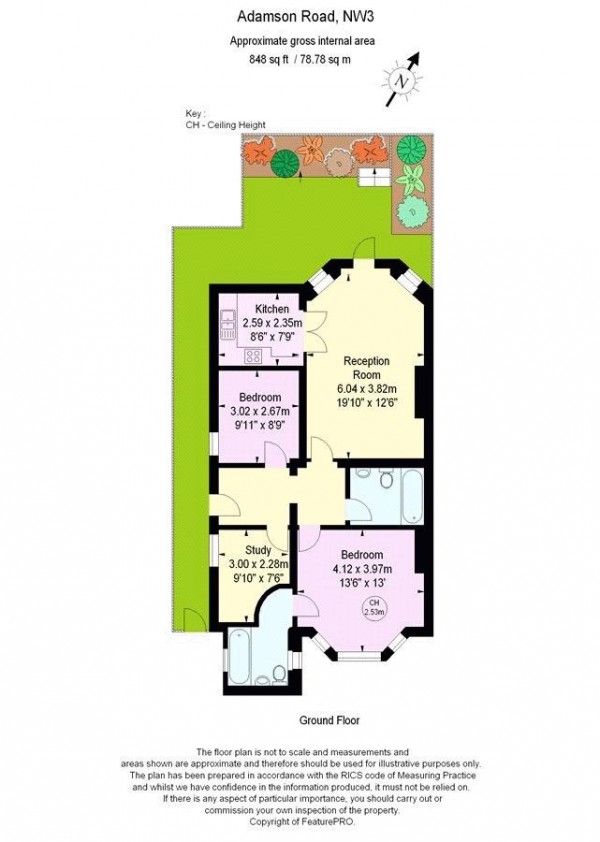 Floorplan for Adamson Road, Belsize Park NW3