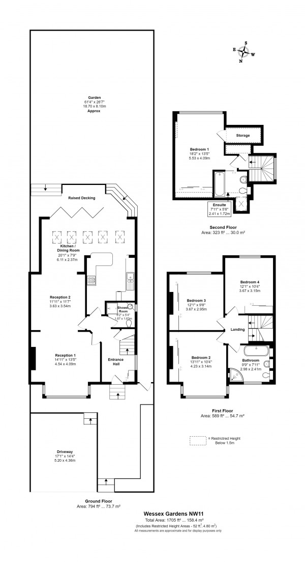 Floorplan for Wessex Gardens, Golders Green NW11