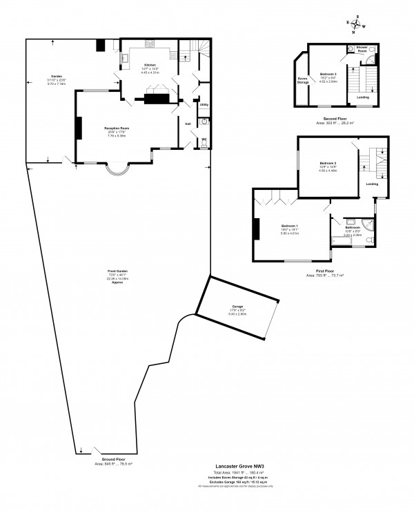 Floorplan for Lancaster Grove, Belsize Park NW3