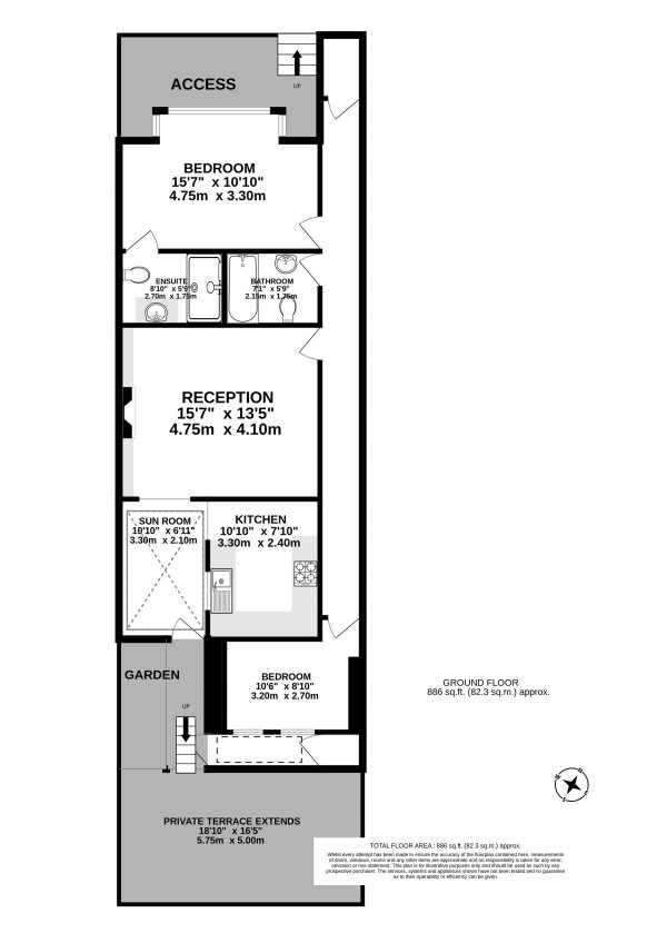 Floorplan for Carlingford Road, Hampstead NW3